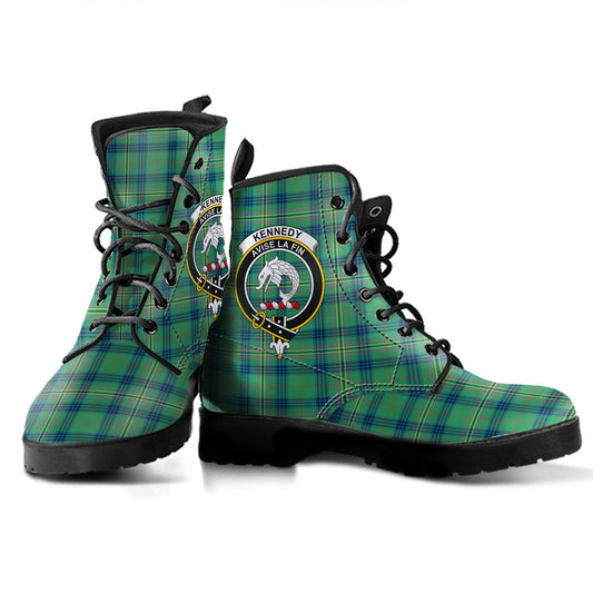 Kennedy Ancient Tartan Crest Leather Boots