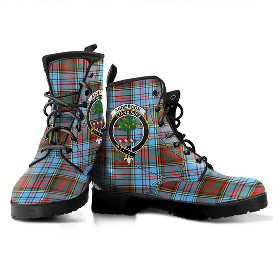 Anderson Ancient Tartan Crest Leather Boots