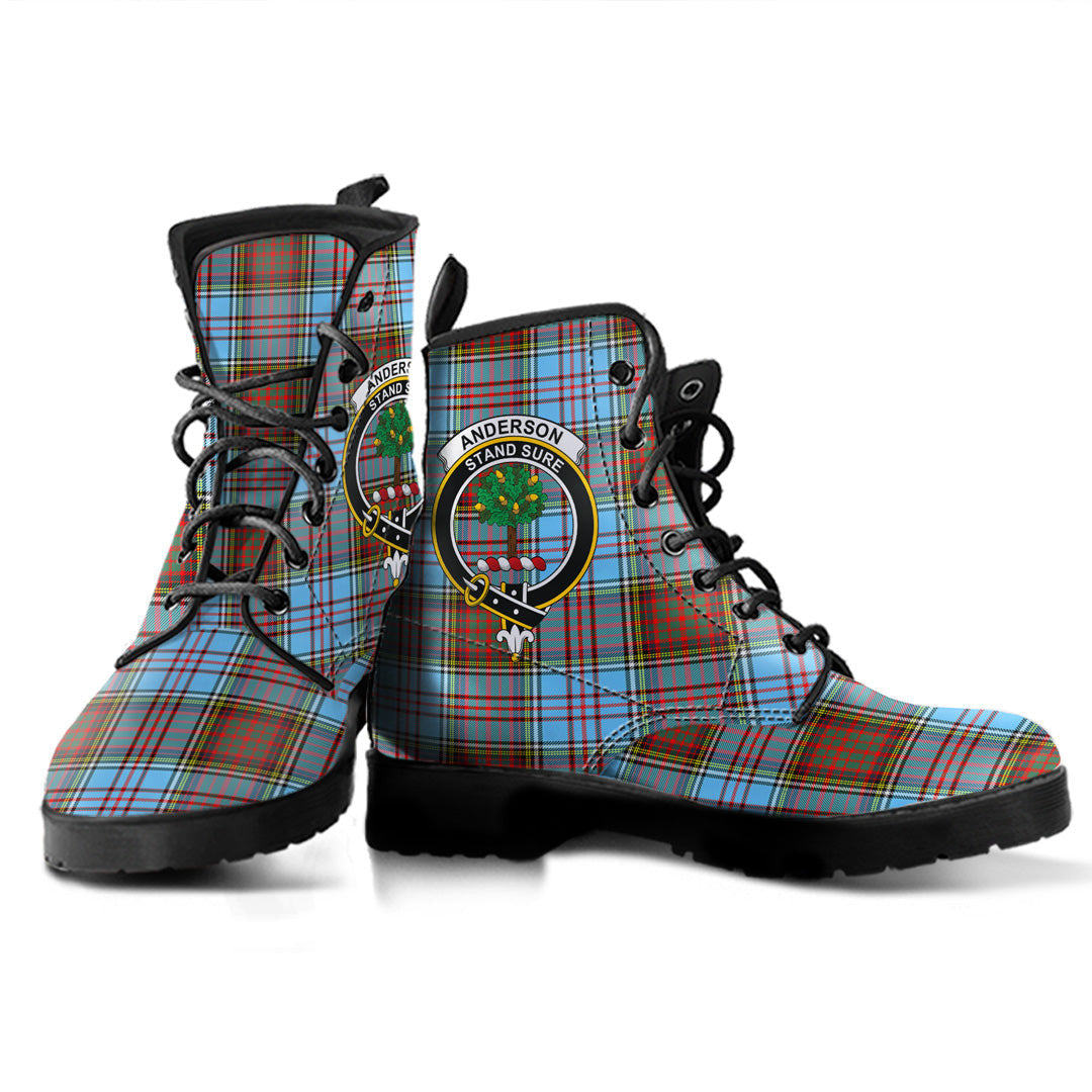 Anderson Ancient Tartan Crest Leather Boots