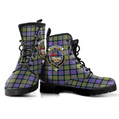 MacDonald Ancient Tartan Crest Leather Boots