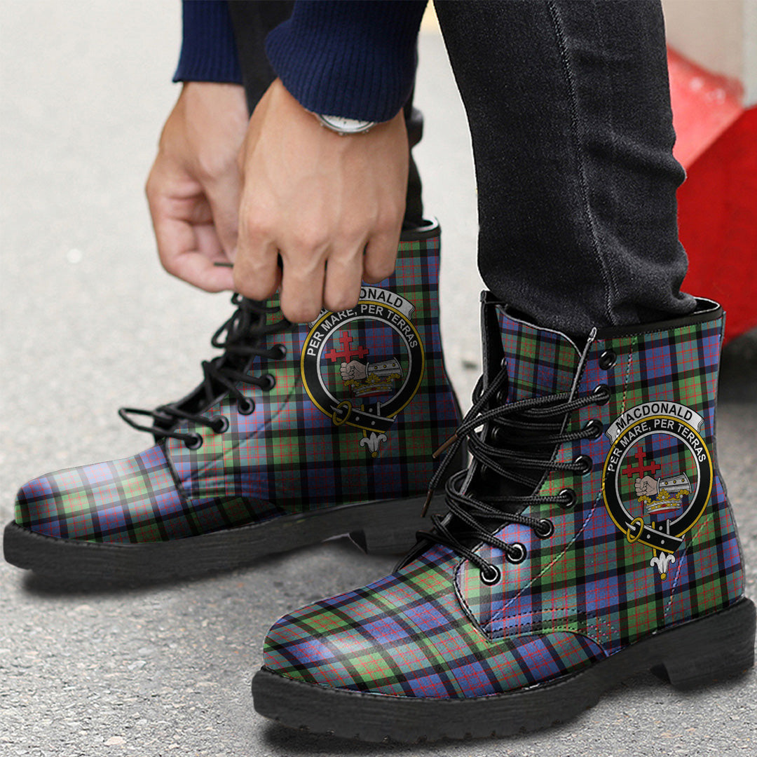 MacDonald Ancient Tartan Crest Leather Boots
