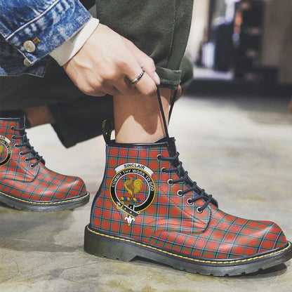 Sinclair Ancient Tartan Crest Leather Boots