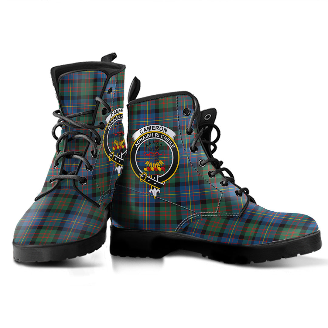 Cameron of Erracht Ancient Tartan Crest Leather Boots