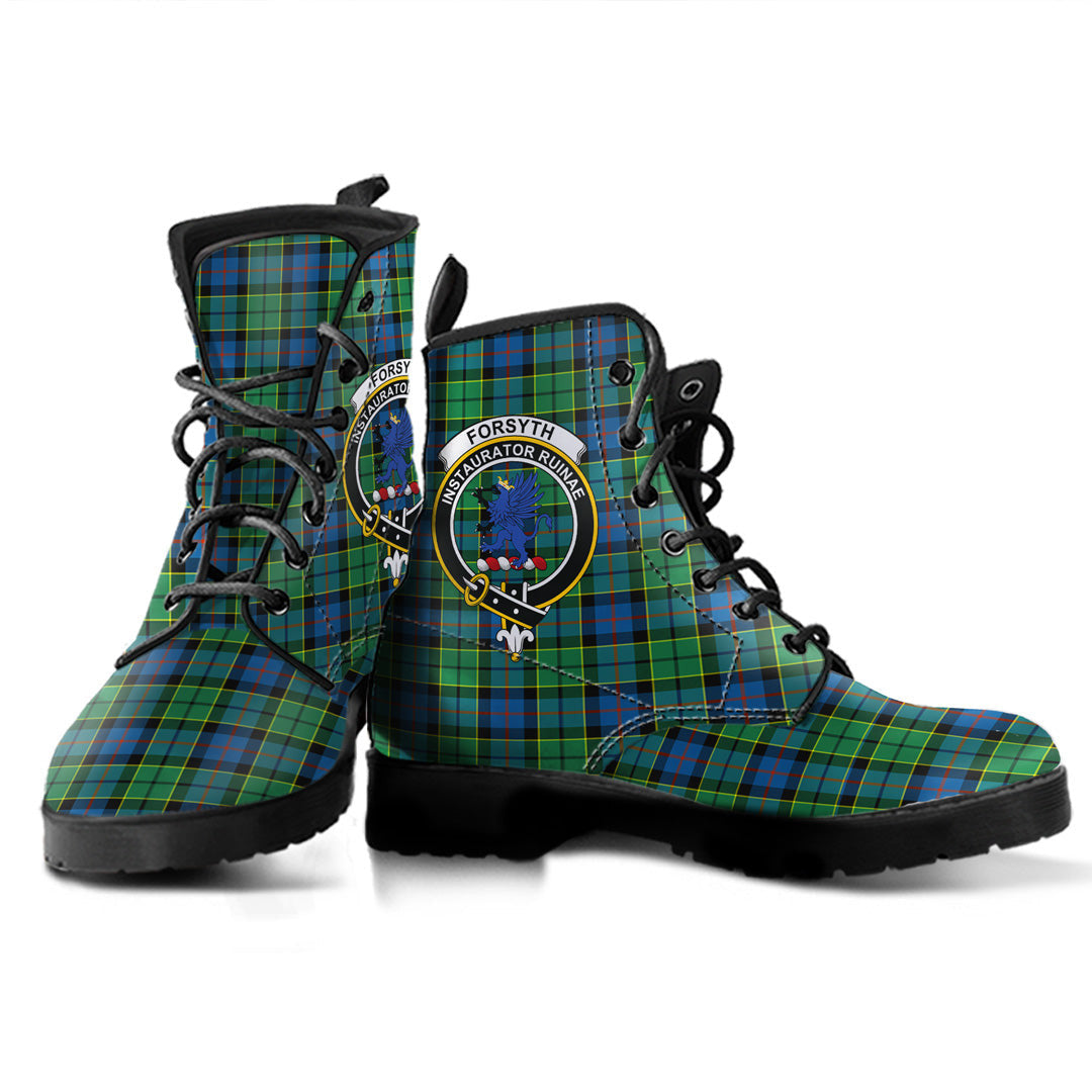 Forsyth Ancient Tartan Crest Leather Boots