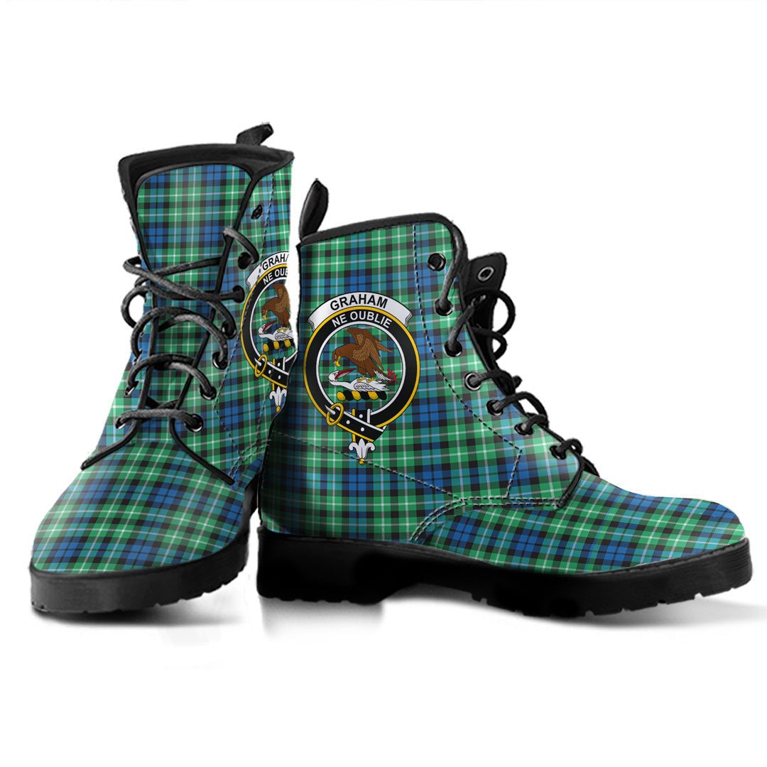 Graham of Montrose Ancient Tartan Crest Leather Boots