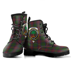 Cairns Tartan Crest Leather Boots