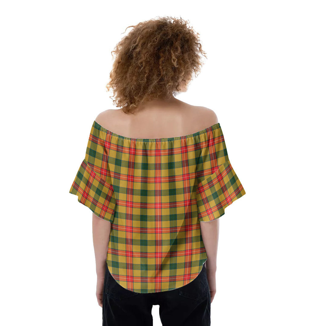 Baxter Tartan Plaid Off-Shoulder Blouse