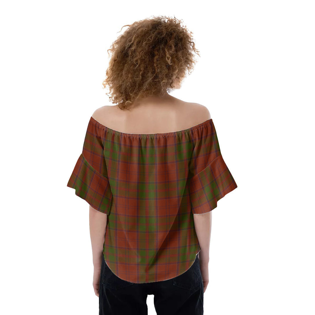 Drummond Tartan Plaid Tartan Plaid Off-Shoulder Blouse