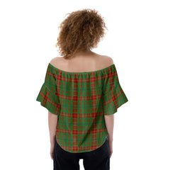 Fulton Tartan Plaid Off-Shoulder Blouse