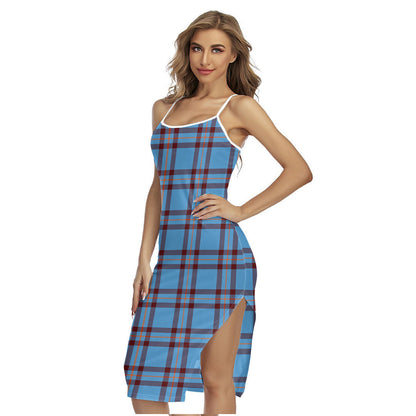 Elliot Ancient Tartan Plaid Back Cross Cami Dress