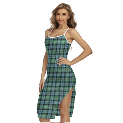 Melville Tartan Plaid Back Cross Cami Dress