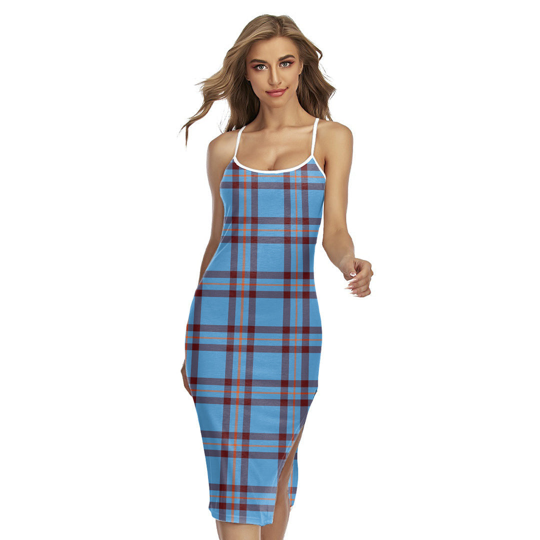 Elliot Ancient Tartan Plaid Back Cross Cami Dress