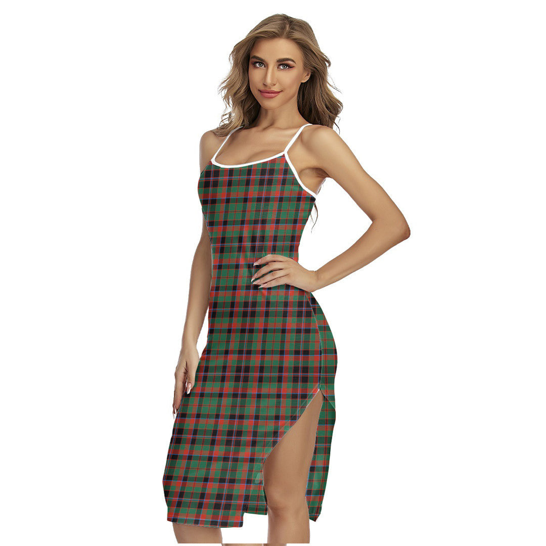 Cumming Hunting Ancient Tartan Plaid Back Cross Cami Dress