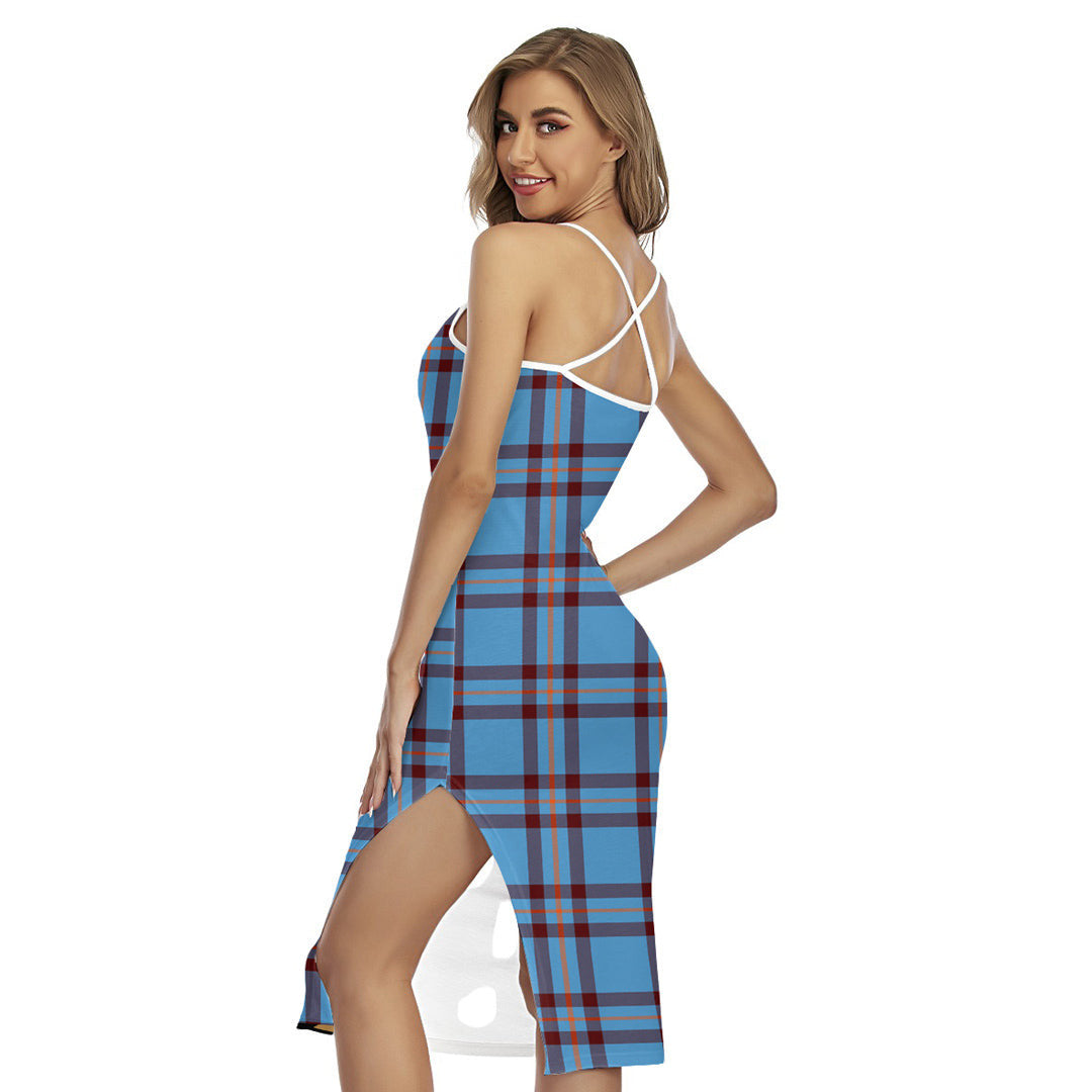 Elliot Ancient Tartan Plaid Back Cross Cami Dress