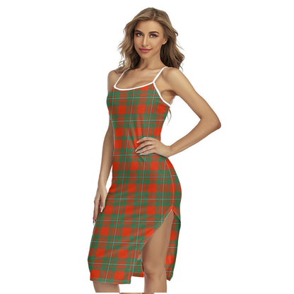 MacGregor Ancient Tartan Plaid Back Cross Cami Dress