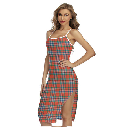 MacFarlane Ancient Tartan Plaid Back Cross Cami Dress