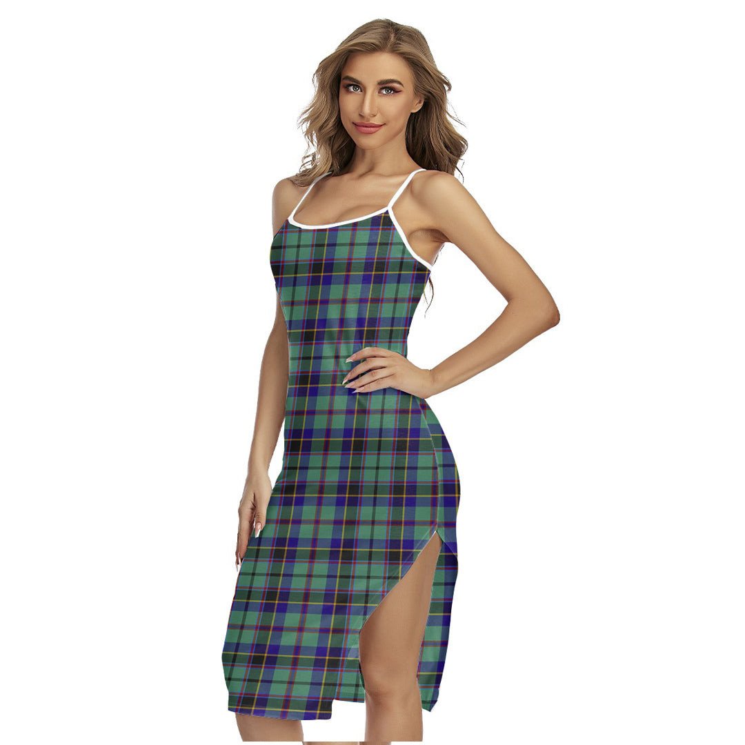 Stevenson Tartan Plaid Back Cross Cami Dress