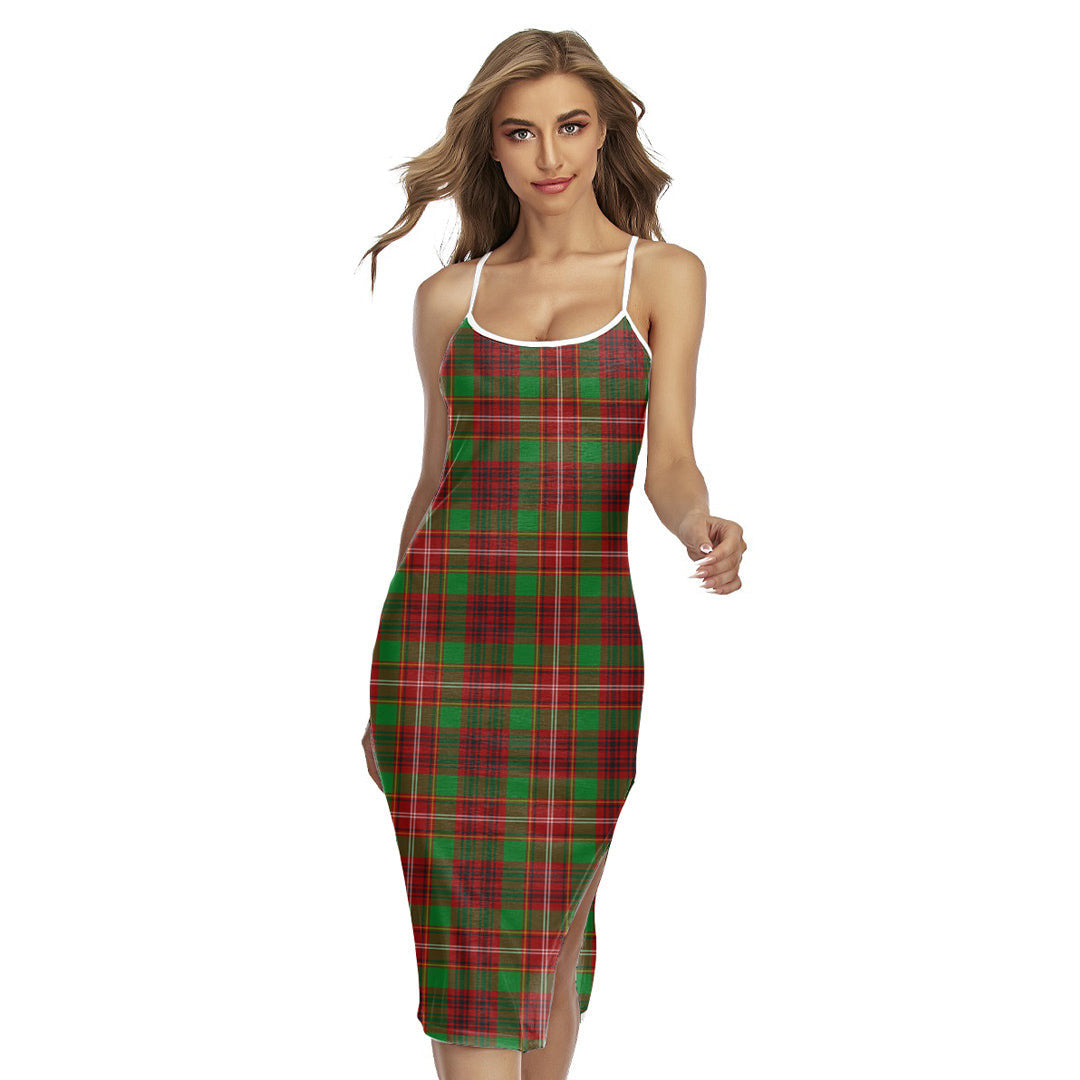 Ainslie Tartan Plaid Back Cross Cami Dress