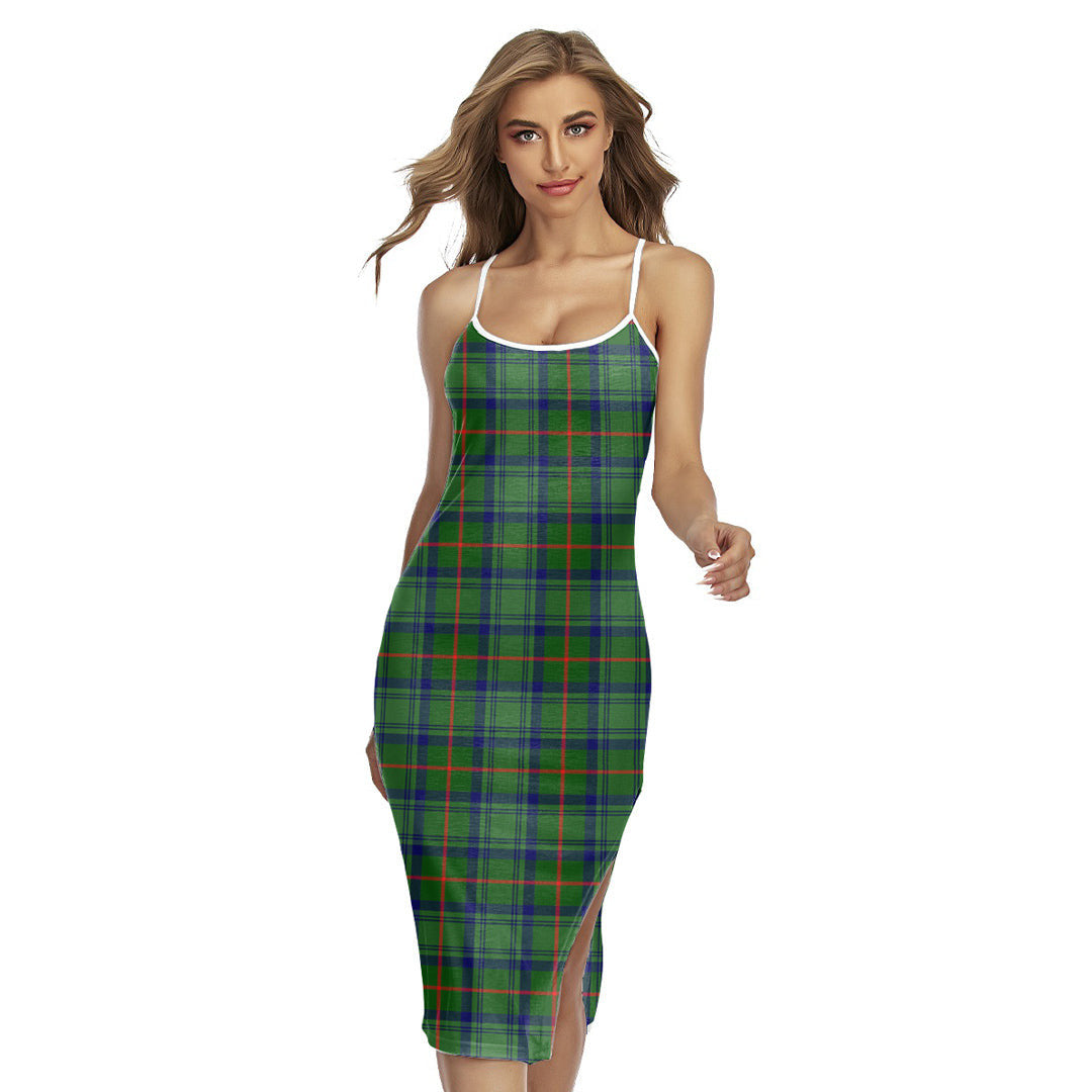 Cranstoun Tartan Plaid Back Cross Cami Dress