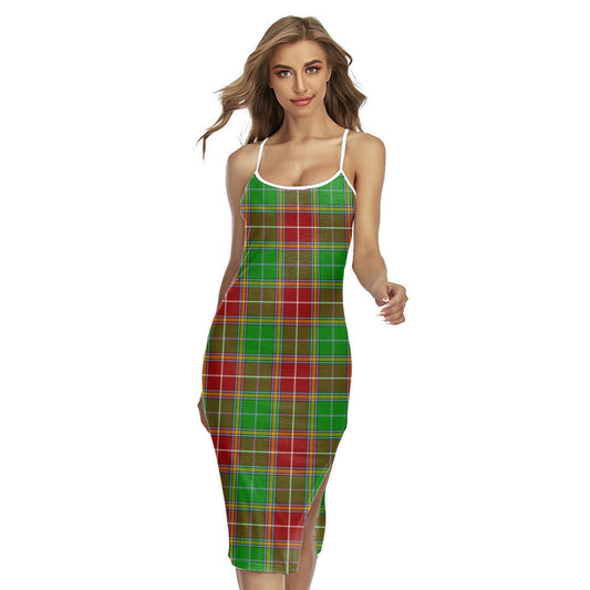 Baxter Modern Tartan Plaid Back Cross Cami Dress