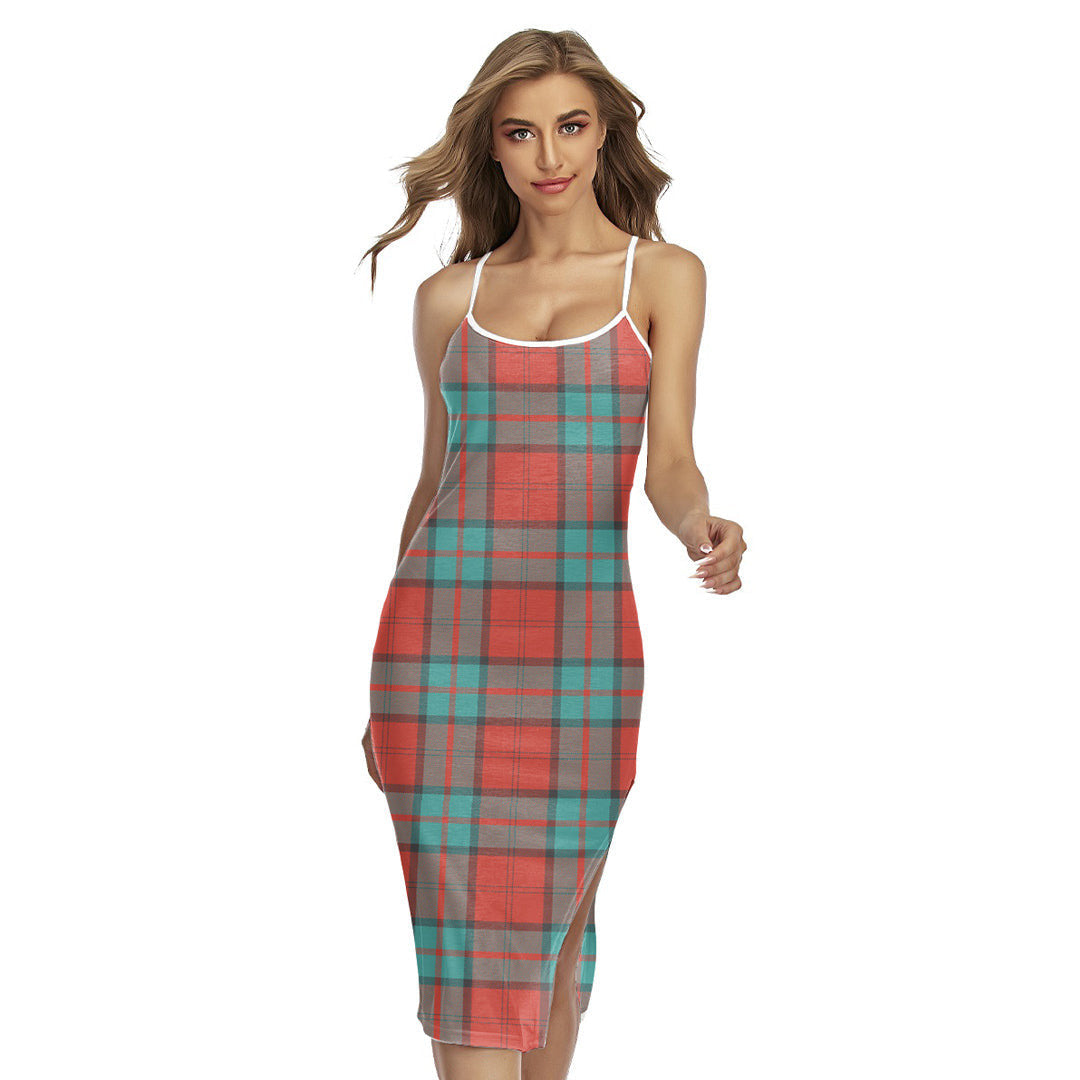 Dunbar Ancient Tartan Plaid Back Cross Cami Dress