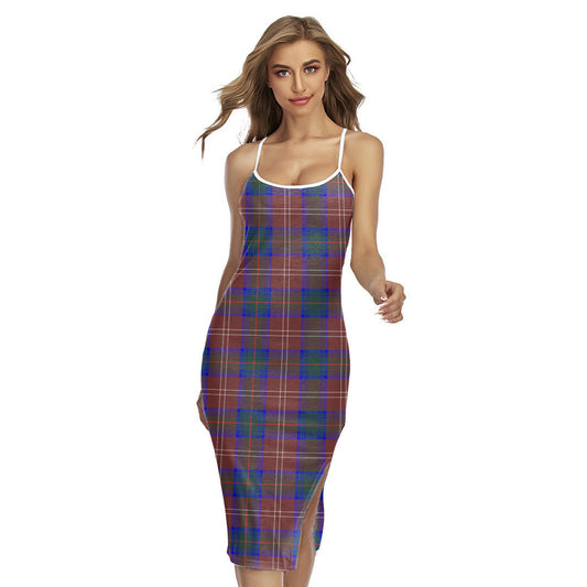 Chisholm Hunting Modern Tartan Plaid Back Cross Cami Dress