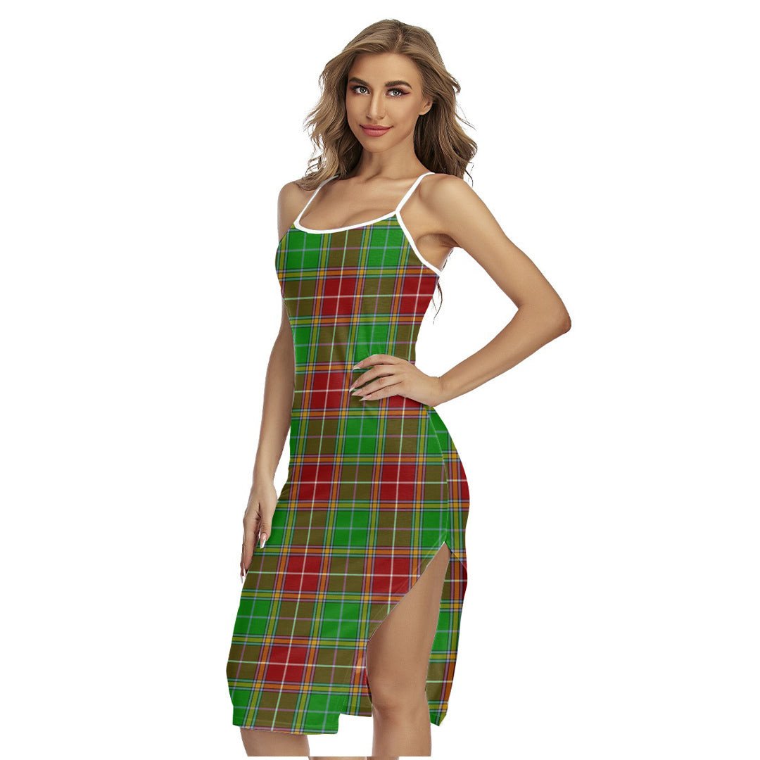 Baxter Modern Tartan Plaid Back Cross Cami Dress
