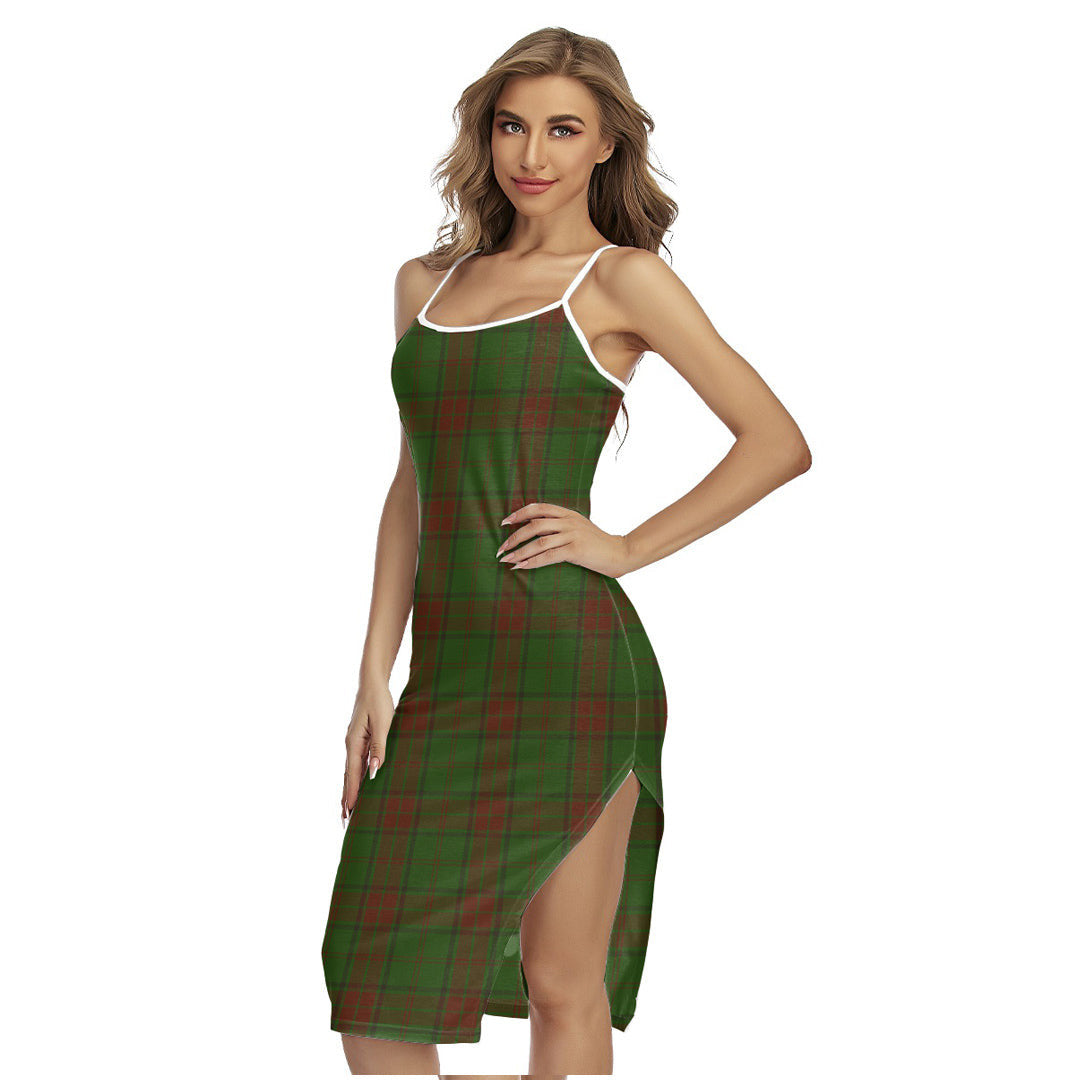 Maxwell Hunting Tartan Plaid Back Cross Cami Dress