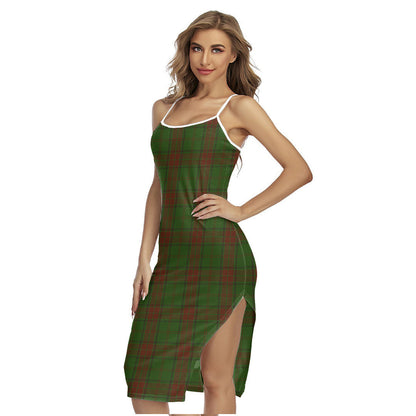 Maxwell Hunting Tartan Plaid Back Cross Cami Dress