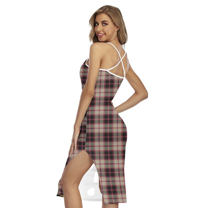 MacPherson Hunting Ancient Tartan Plaid Back Cross Cami Dress