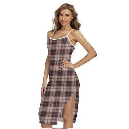 MacPherson Hunting Ancient Tartan Plaid Back Cross Cami Dress