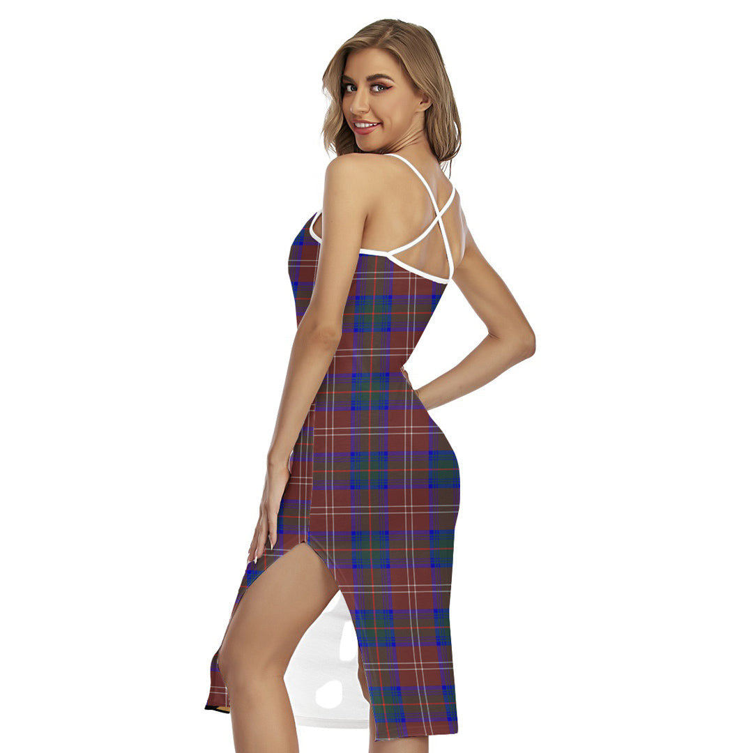 Chisholm Hunting Modern Tartan Plaid Back Cross Cami Dress