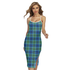 Falconer Tartan Plaid Back Cross Cami Dress