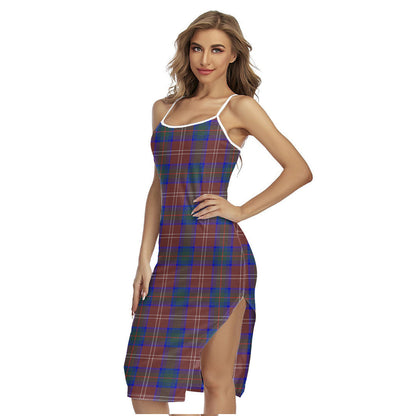 Chisholm Hunting Modern Tartan Plaid Back Cross Cami Dress