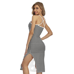 Shepherd Tartan Plaid Back Cross Cami Dress