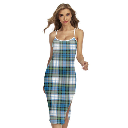 Campbell Dress Ancient Tartan Plaid Back Cross Cami Dress