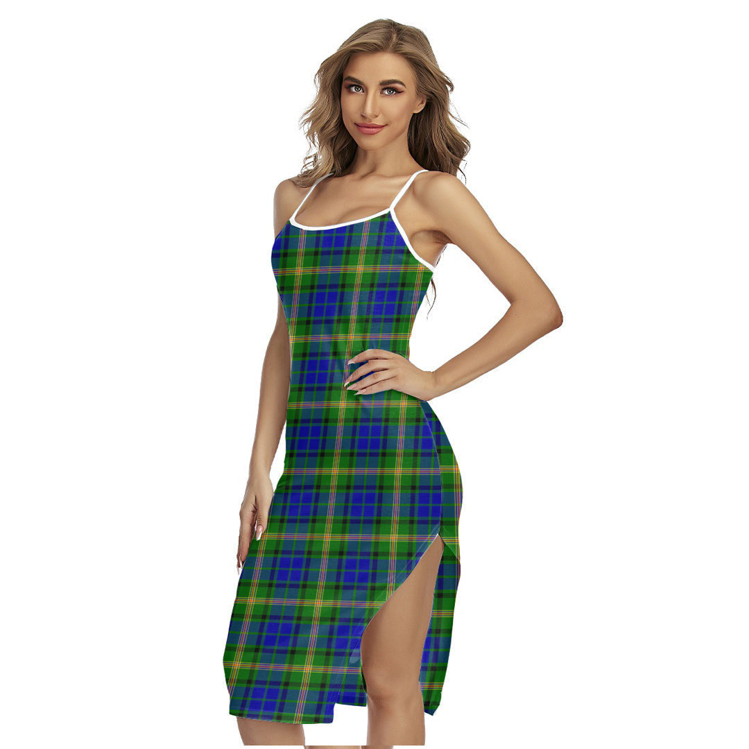 Maitland Tartan Plaid Back Cross Cami Dress
