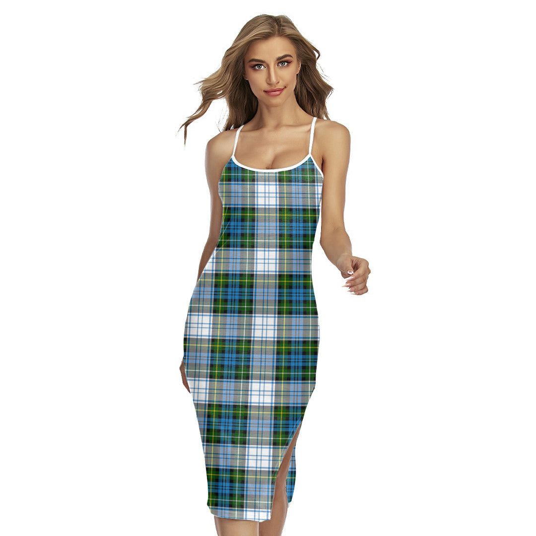 Campbell Dress Tartan Plaid Back Cross Cami Dress