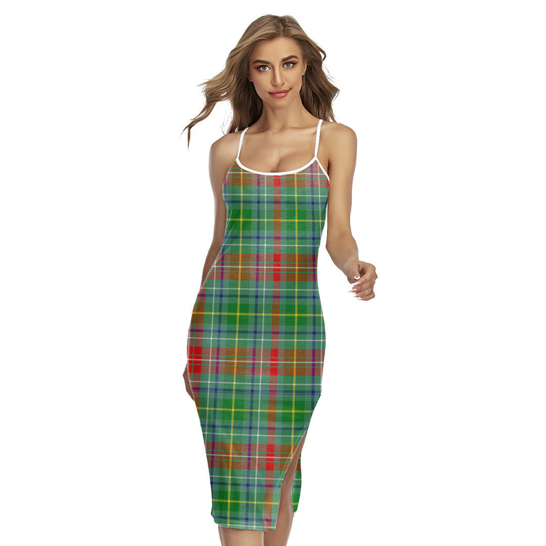 Muirhead Tartan Plaid Back Cross Cami Dress