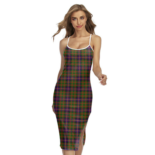 Cochrane Modern Tartan Plaid Back Cross Cami Dress