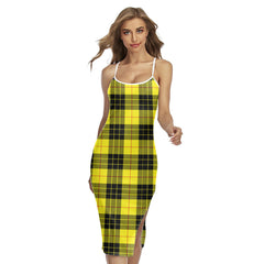 MacLeod of Lewis Modern Tartan Plaid Back Cross Cami Dress