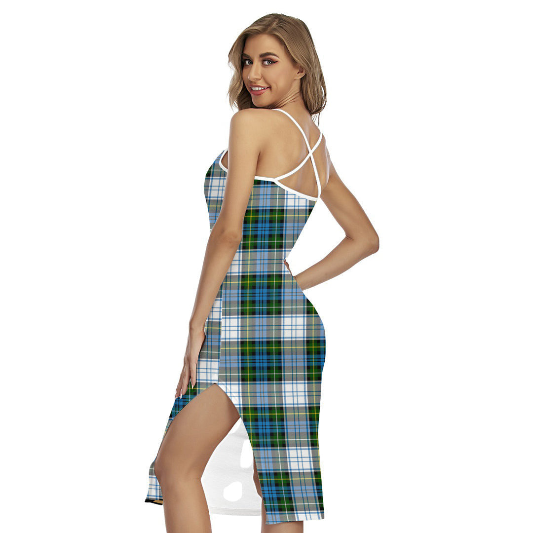 Campbell Dress Tartan Plaid Back Cross Cami Dress