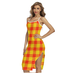 MacLeod of Raasay Tartan Plaid Back Cross Cami Dress