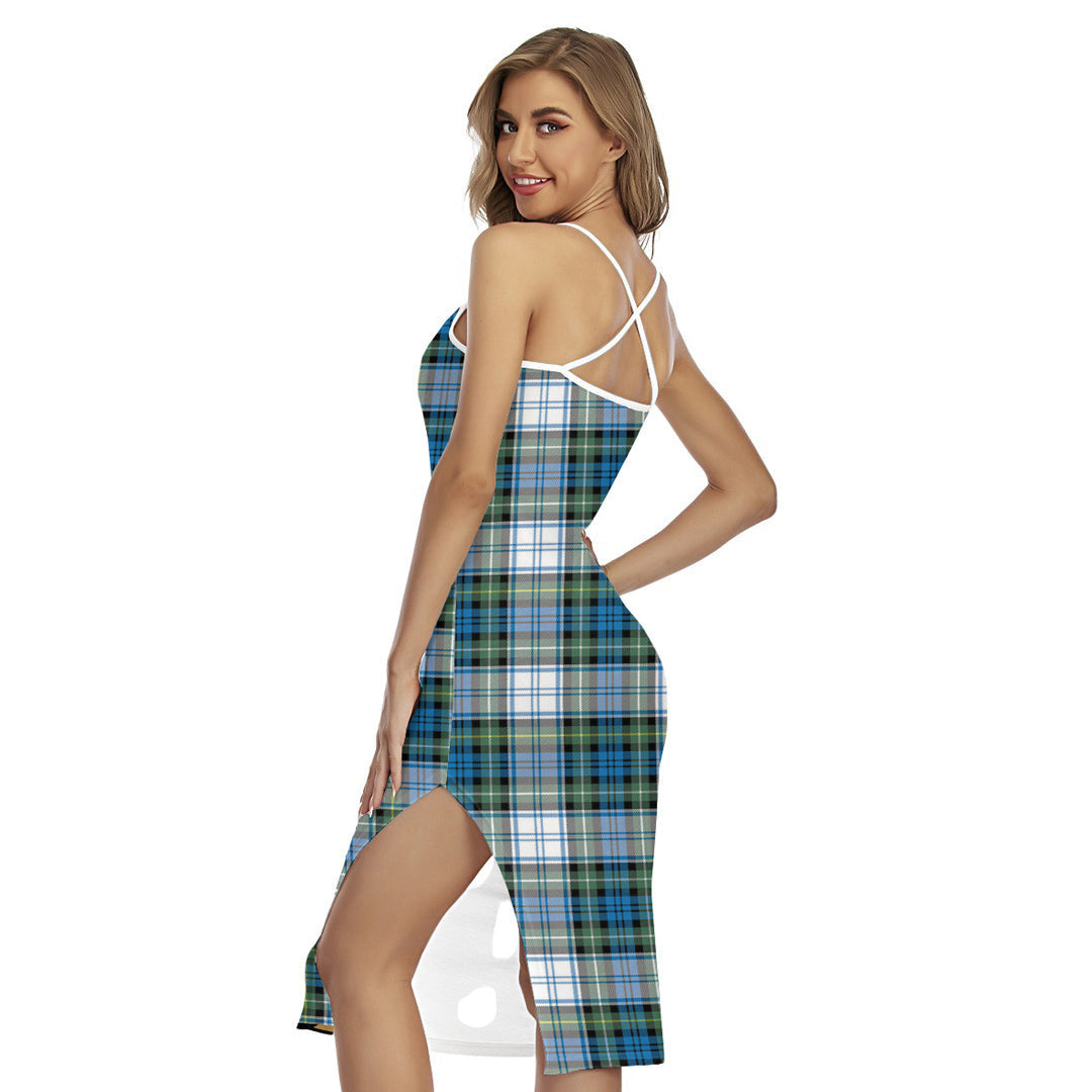 Campbell Dress Ancient Tartan Plaid Back Cross Cami Dress