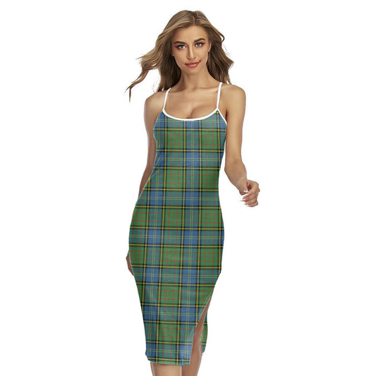 MacMillan Hunting Ancient Tartan Plaid Back Cross Cami Dress