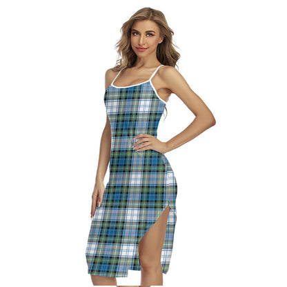 Campbell Dress Ancient Tartan Plaid Back Cross Cami Dress