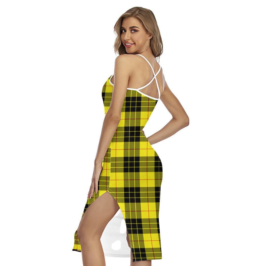 MacLeod of Lewis Modern Tartan Plaid Back Cross Cami Dress