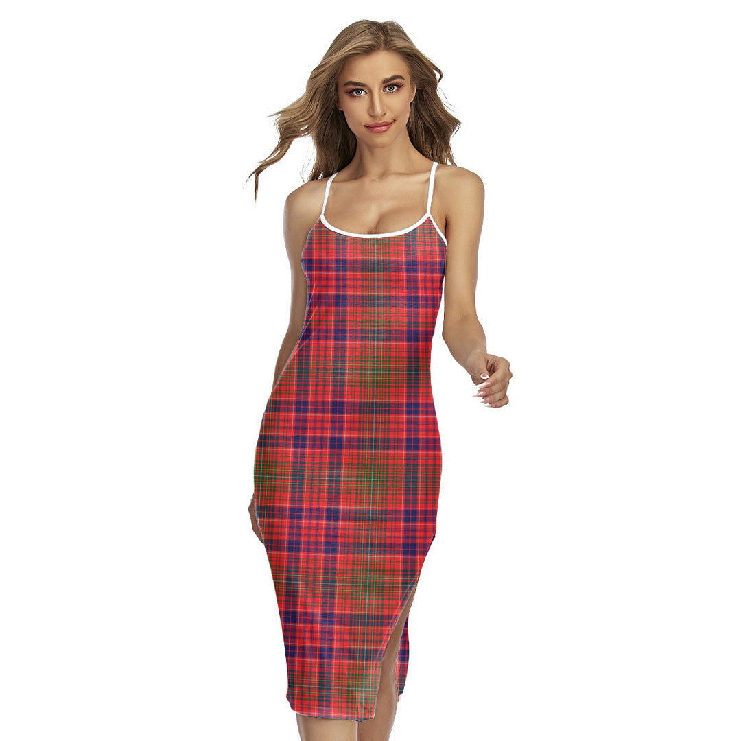 Lumsden Modern Tartan Plaid Back Cross Cami Dress