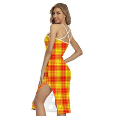 MacLeod of Raasay Tartan Plaid Back Cross Cami Dress