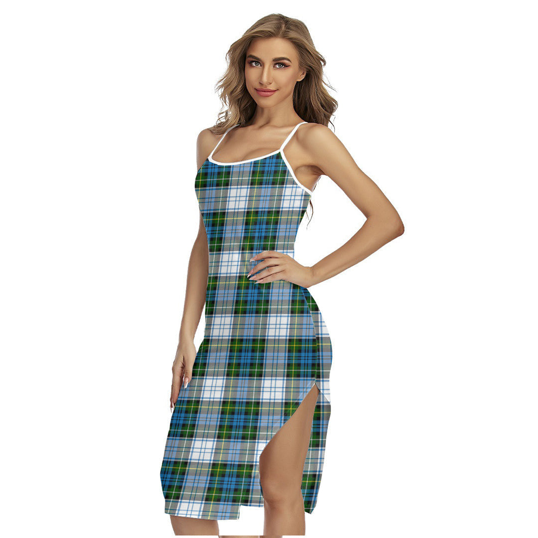 Campbell Dress Tartan Plaid Back Cross Cami Dress